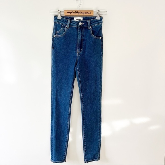 Rollas Eastcoast Ankle Medium Wash High-Waisted Skinny Jeans - Picture 10 of 16